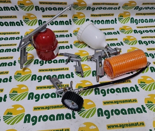 [126415] Set 5 Piese Aer Comprimat Vopsit, Suflat, Umflat