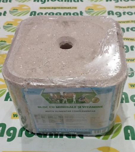 [126432] Bloc Sare 10kg Multivitamine pentru Animale