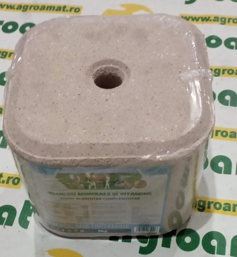[126435] Bloc Sare 5kg Multivitamine pentru Animale