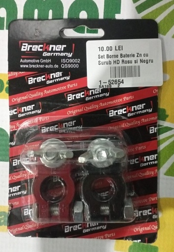 [126632] Set Borne Baterie Zn cu Surub HD Rosu si Negru