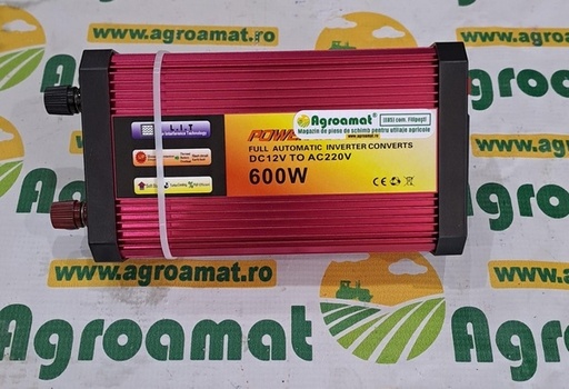 [126713] Invertor Tensiune 12V-220V 600W cu USB