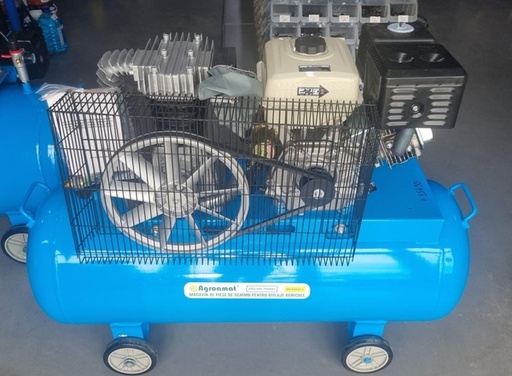[129205] Compresor Aer 200L cu motor pe benzina 15CP si pornire electrica