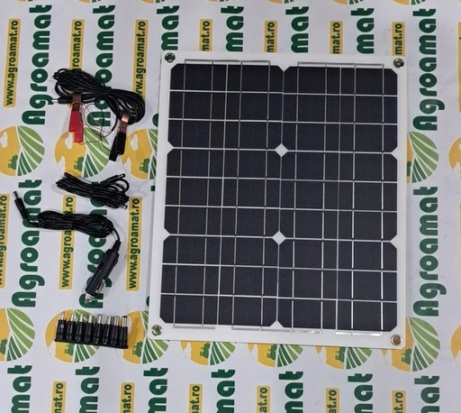 [129867] Sistem fotovoltaic 20w cu regulator tensiune USB, Type-C