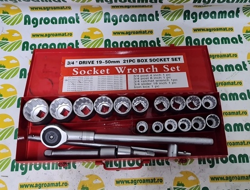 [130585] Trusa Chei Tubulare 3/4 , 21 piese