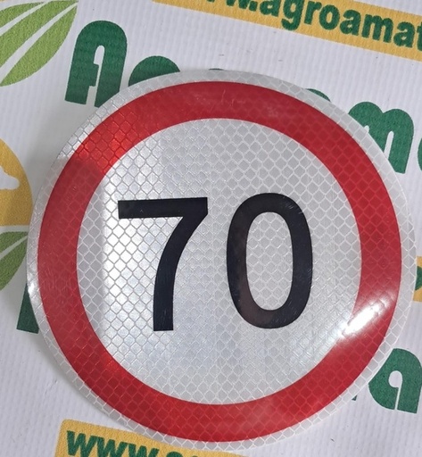 [130938] Autocolant Limitare de Viteza 70km