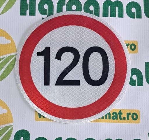 [130940] Autocolant Reflectorizant Limitare de Viteaza 120Km
