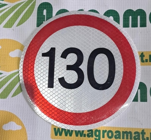 [130941] Autocolant Reflectorizant Limitare de Viteaza 130Km