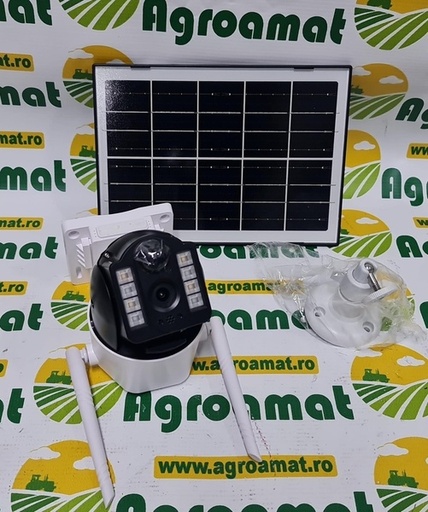 [131201] Camera Supraveghere 3MP, WIFI 4G Rotativa cu Panou Solar 5W