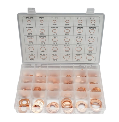 [140715] Trusa Saibe Cupru Ø 3.5-30mm 580 Piese