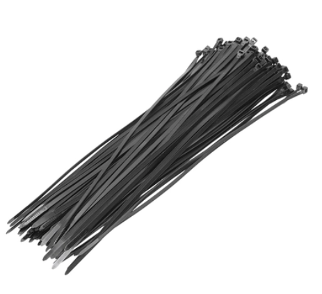 [141321] Colier Plastic 4.7x350mm Negru 100 Buc