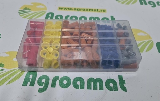 [141713] Trusa Conectori Electrici Terminali Rapizi cu Infiletare 158 Buc