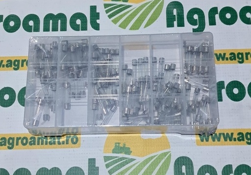 [141752] Trusa Sigurante Fuzibile Cilindrice din Sticla 120 Buc