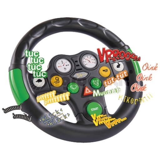 [49475] Roata de tractor, cu sunet, potrivita pentru toate tractoarele BIG  + BobbyCars, 8 tipuri diferite de sunete