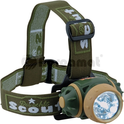 [49595] Lanterna pentru frunte cu LED, 7 LED-uri performante, buton cu 3 setari 1, 3 sau 7 LEDuri, con luminos, basculabil la 90°